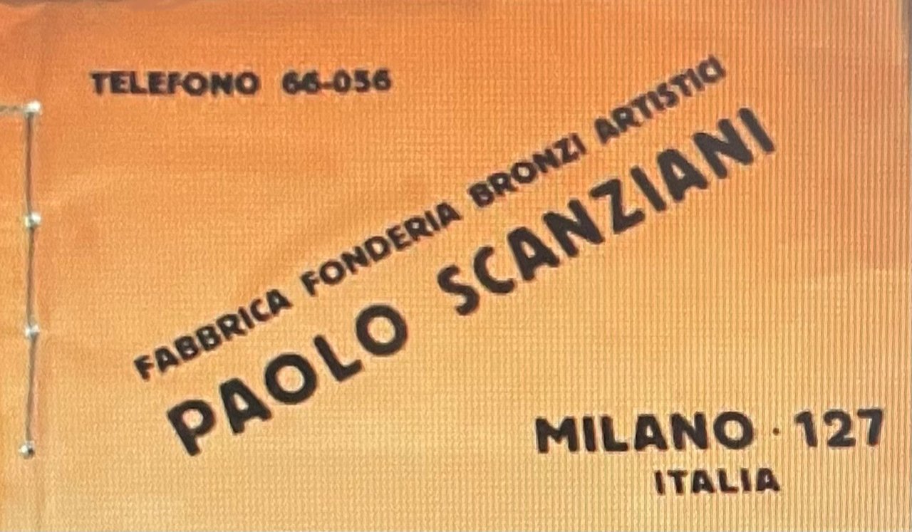 Catalogo Fabbrica Fonderia Bronzi Artistici Paolo Scanziani