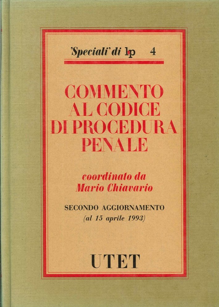 Commento al Nuovo Codice di Procedura Penale. 2º Aggiornamento