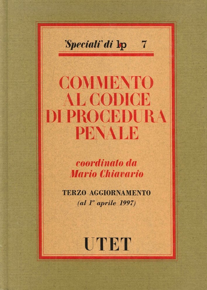 Commento al nuovo Codice di procedura penale. 3º aggiornamento