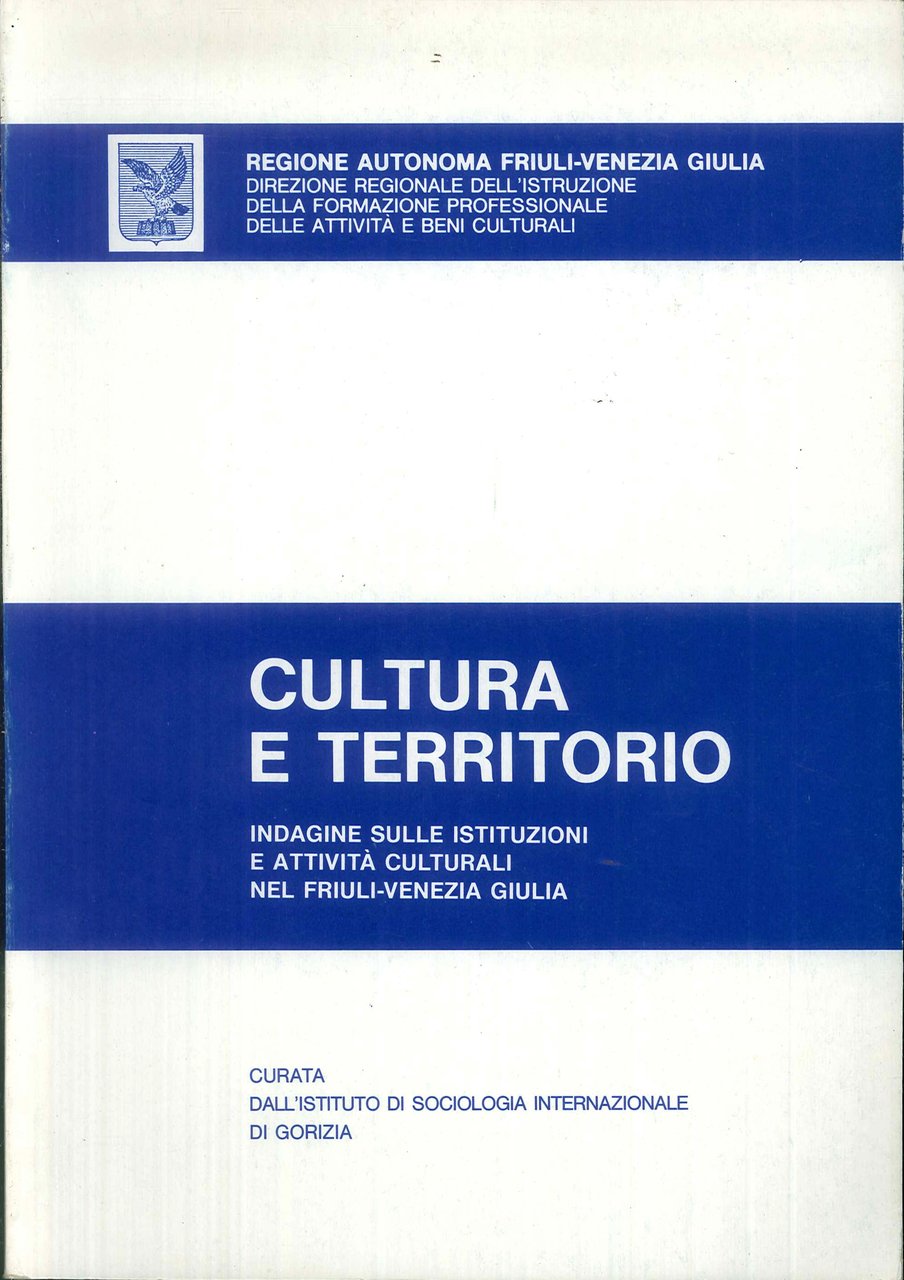 Cultura e territorio : indagine sulle istituzioni e attività culturali …