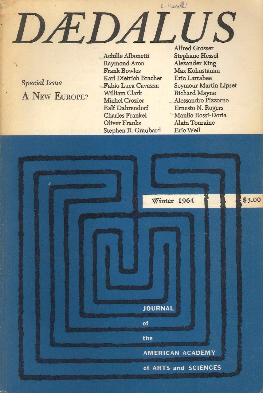 Daedalus. A New Europe? Winter 1964. | Immagine principale