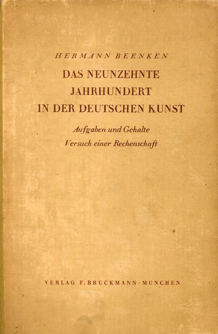 Das Neunzehnte Jahrhundert in Der Deutschen Kunst