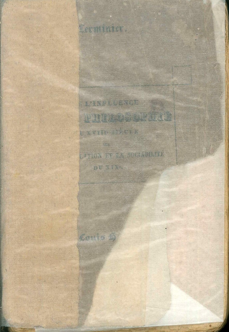 De l'influence de la philosophie du XVIII siècle sur la …