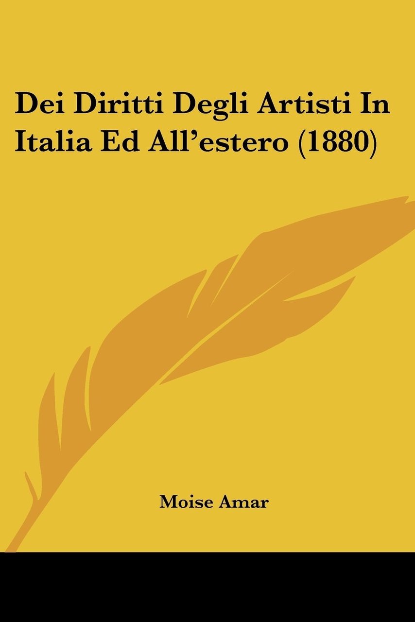 Dei Diritti degli Artisti in Italia ed all'Estero (1880) | Immagine principale