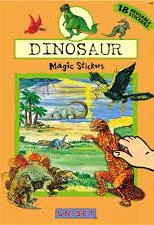 Dinosaur Magic stickers. 13 reusable stickers
