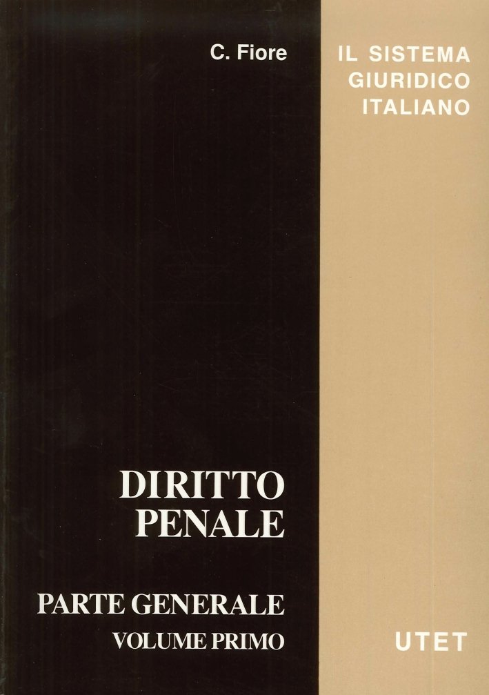 Diritto penale. Vol. 1: Parte generale. Introduzione allo studio del …