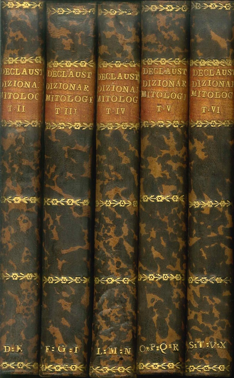 Dizionario Mitologico Ovvero della Favola Storico, Poetico, Simbologico. 6 Volumi., …