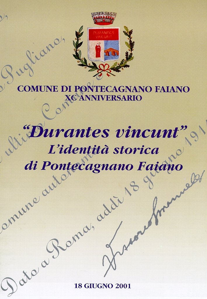 "Durantes vincunt". L'identità storica di Pontecagnano Faiano