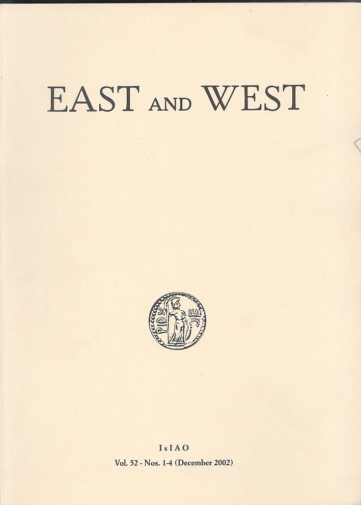 East and West. Vol. 52 - Nos. 1-4
