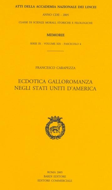Ecdotica galloromanza negli Stati Uniti d'America