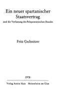 Ein neuer spartanischer Staatsvertrag. Und die Verfassung des peloponnesischen Bundes