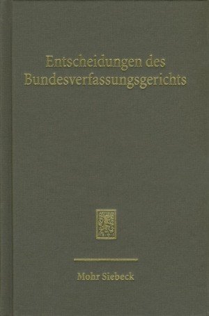 Entscheidungen Des Bundesverfassungsgerichts. Band 120 | Immagine principale