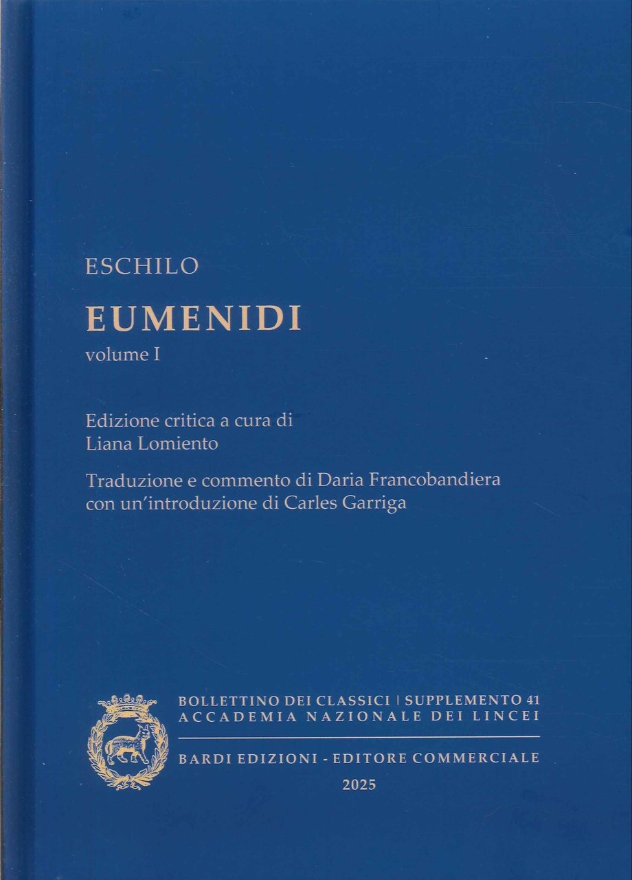 Eschilo. Eumenidi | Immagine principale