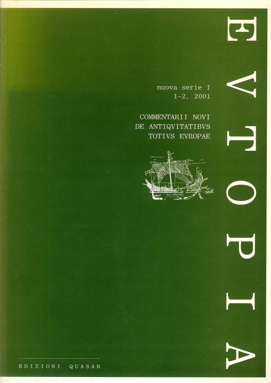 Eutopia Nuova Serie I 1-2, 2001. Commentarii Novi De Antiquitatibus … | Immagine principale