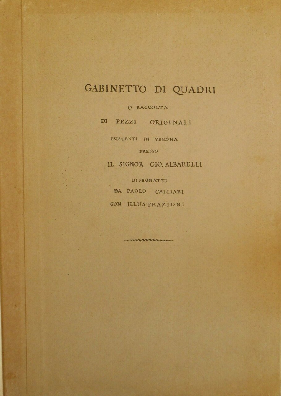 Gabinetto di Quadri o Raccolta di Pezzi Originali Esistenti in … | Immagine principale