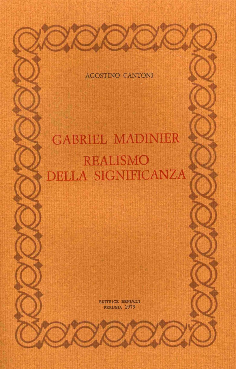 Gabriel Madinier. Realismo della significanza. 12