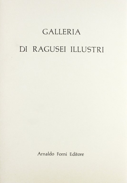 Galleria dei ragusei illustri (Ragusa, 1841)