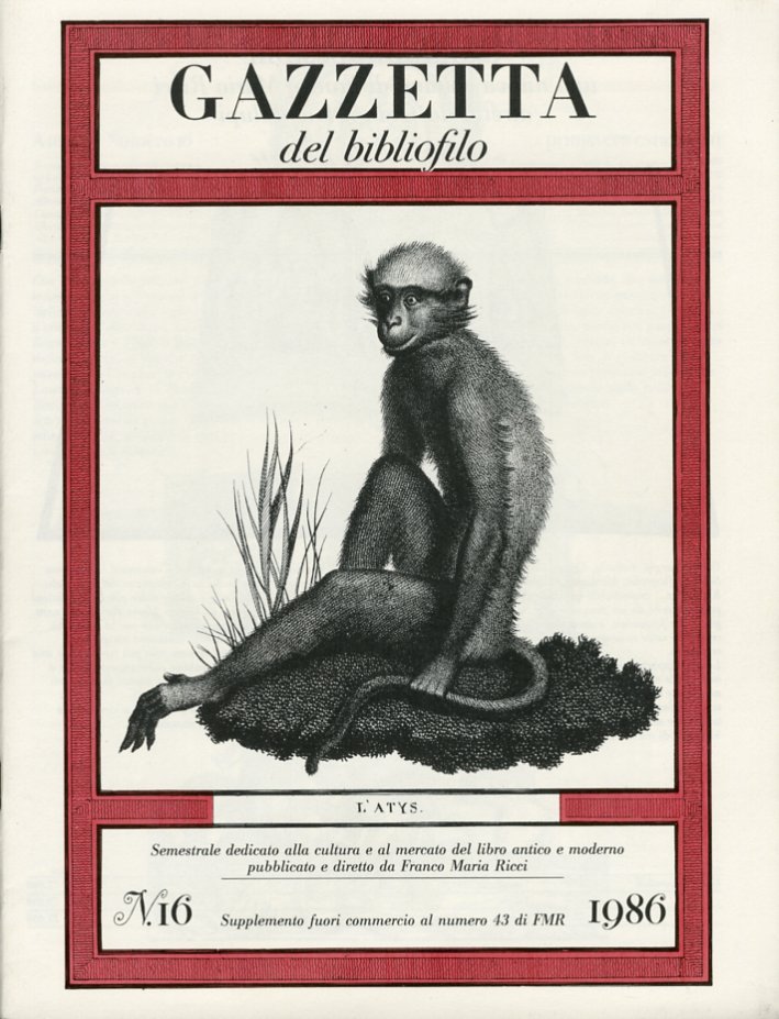 Gazzetta del bibliofilo. 16. L'Atys | Immagine principale