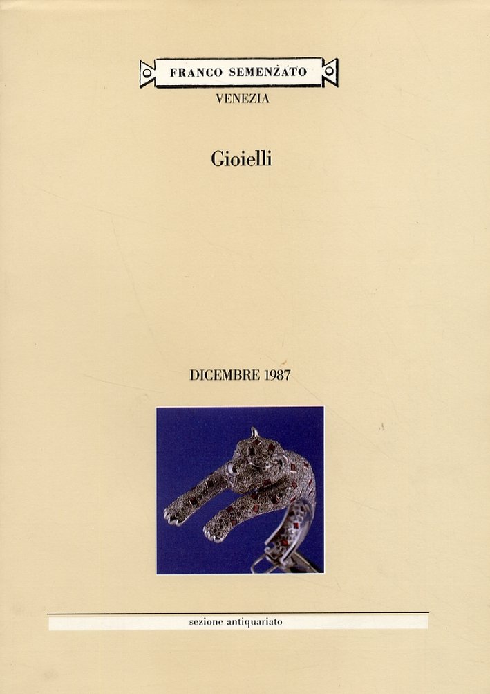 Gioielli. Dicembre 1987. [Edizione italiana e inglese]