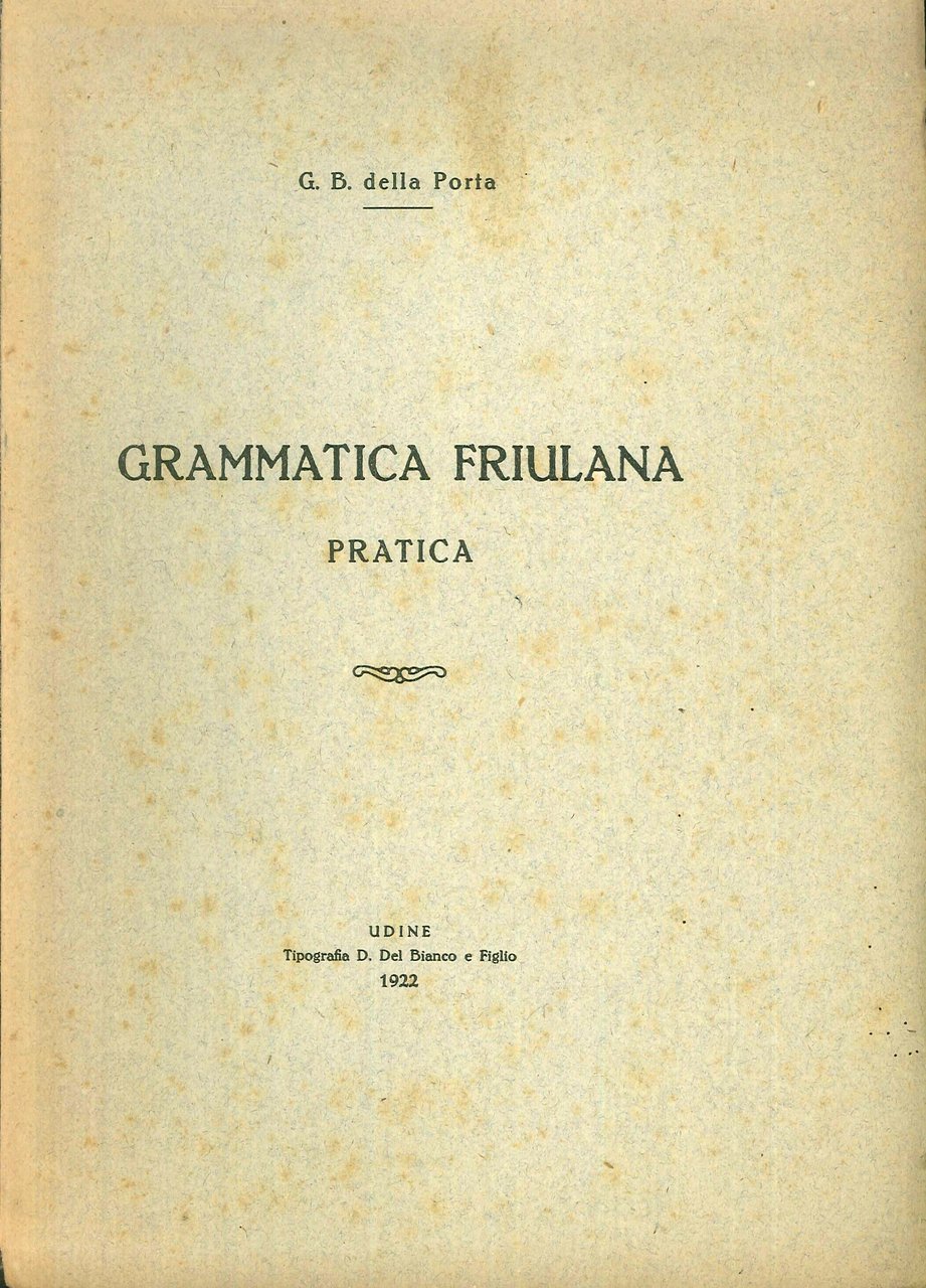 Grammatica Friulana Pratica