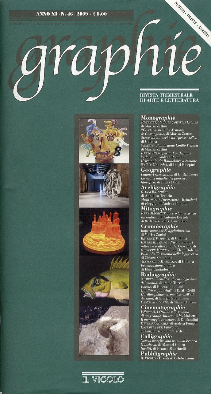 Graphie. Rivista Trimestrale di Arte e Letteratura. Numero-Ordine-Armonia. 46. Anno … | Immagine principale