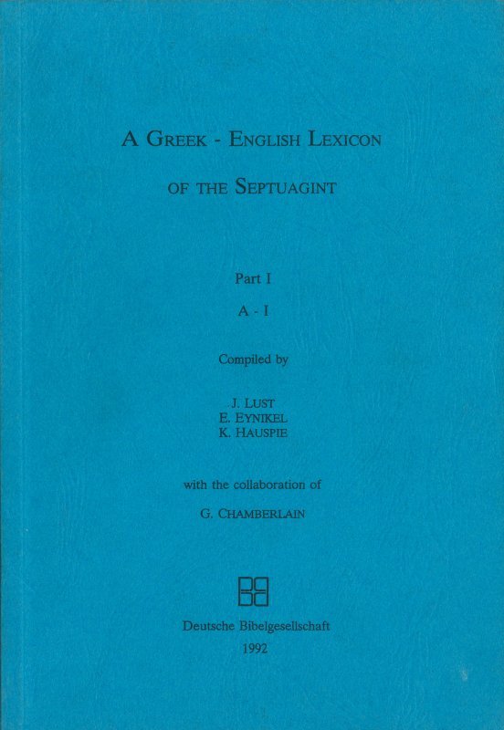 Greek-English Lexicon of the Septuagint. Parte I