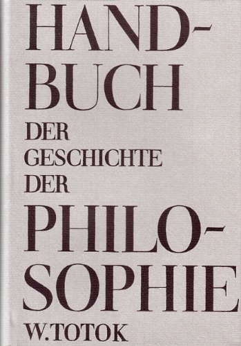 Handbuch der Geschichte der Philosophie