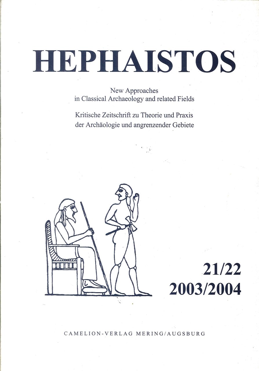 Hephaistos. New Approaches in Classical Archaeology and related Fields. Kritische … | Immagine principale