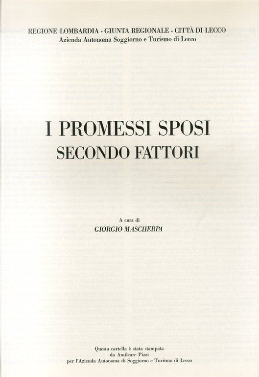 I Promessi Sposi secondo Fattori