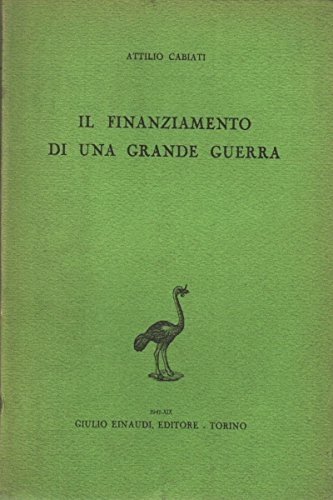 Il Finanziamento Di Una Grande Guerra. | Immagine principale