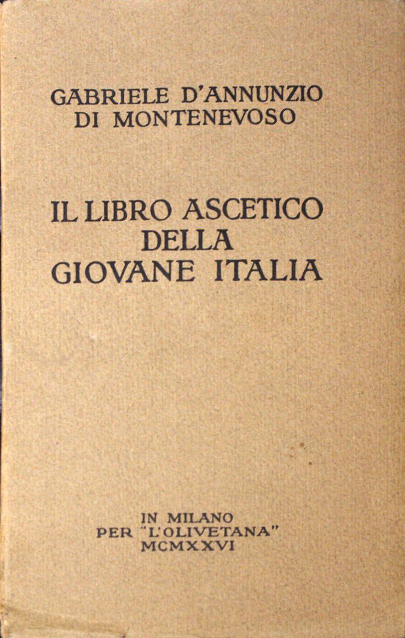 Il Libro Ascetico della Giovane Italia | Immagine principale