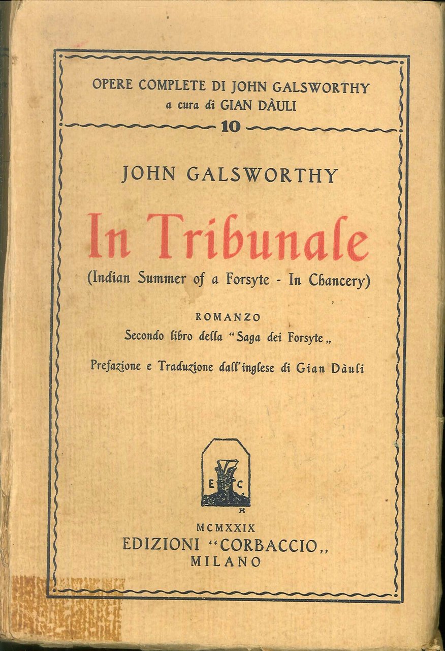 In Tribunale. (Indian Summer of a Forsyte - in Chancery)., …