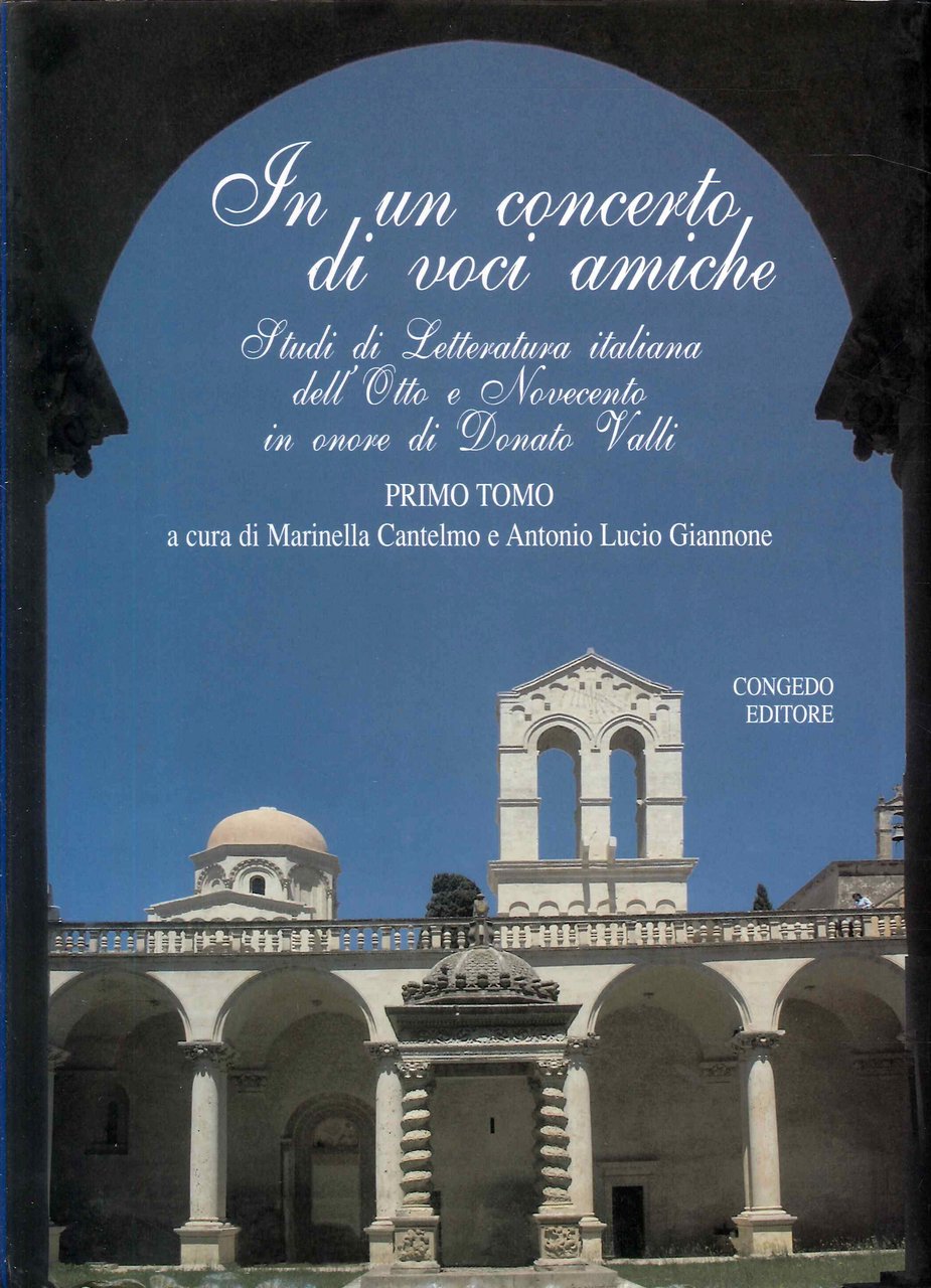 In un Concerto di Voci Amiche. Studi di Letteratura Italiana … | Immagine principale