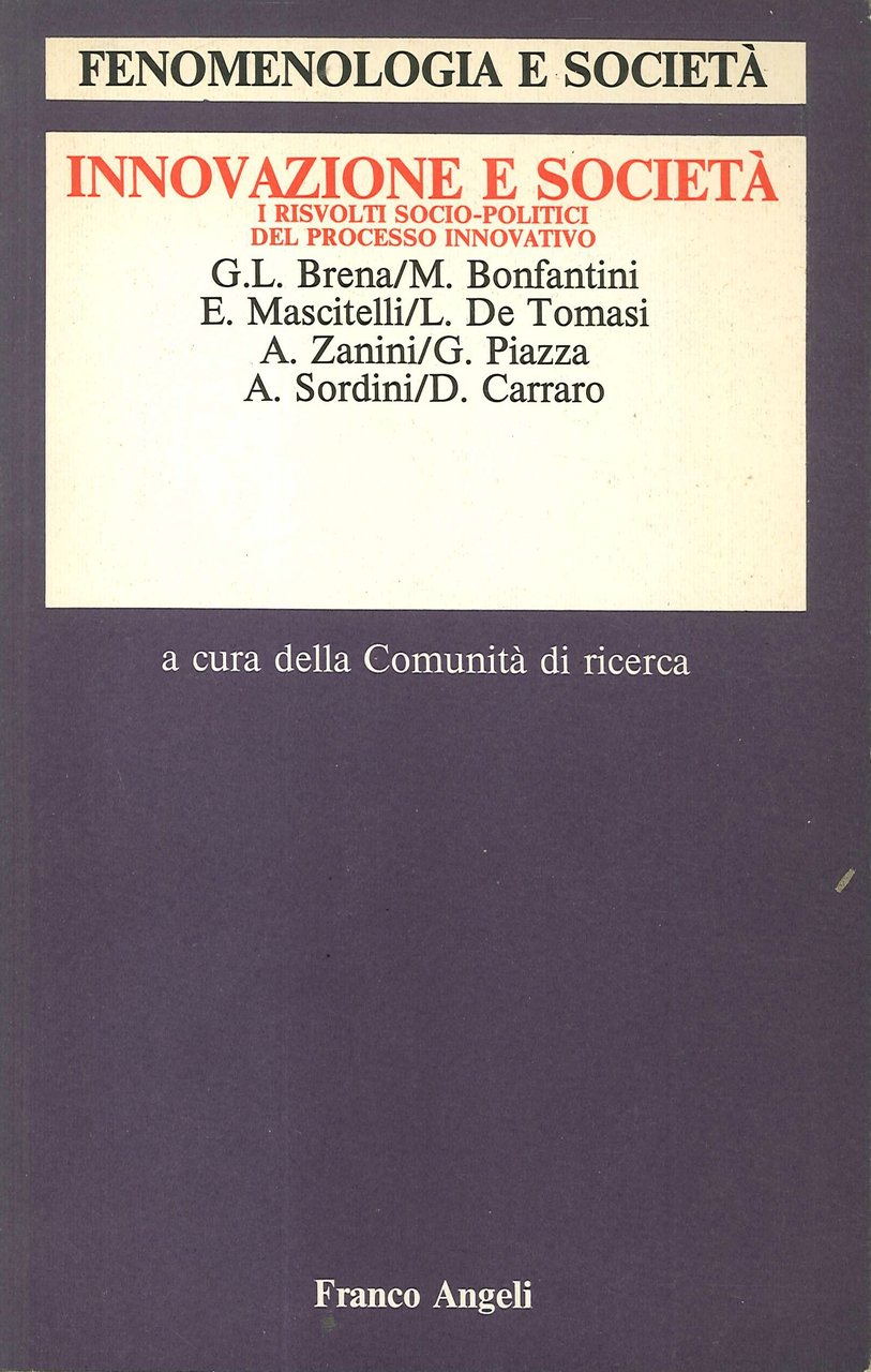 Innovazione e società. I risvolti sociopolitici del processo innovativo | Immagine principale