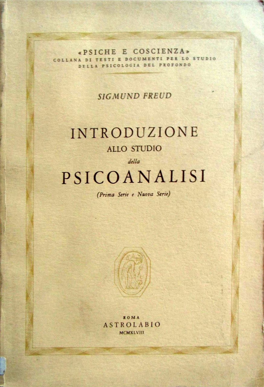 Introduzione allo Studio della Psicoanalisi, Roma, Astrolabio Ubaldini, 1948