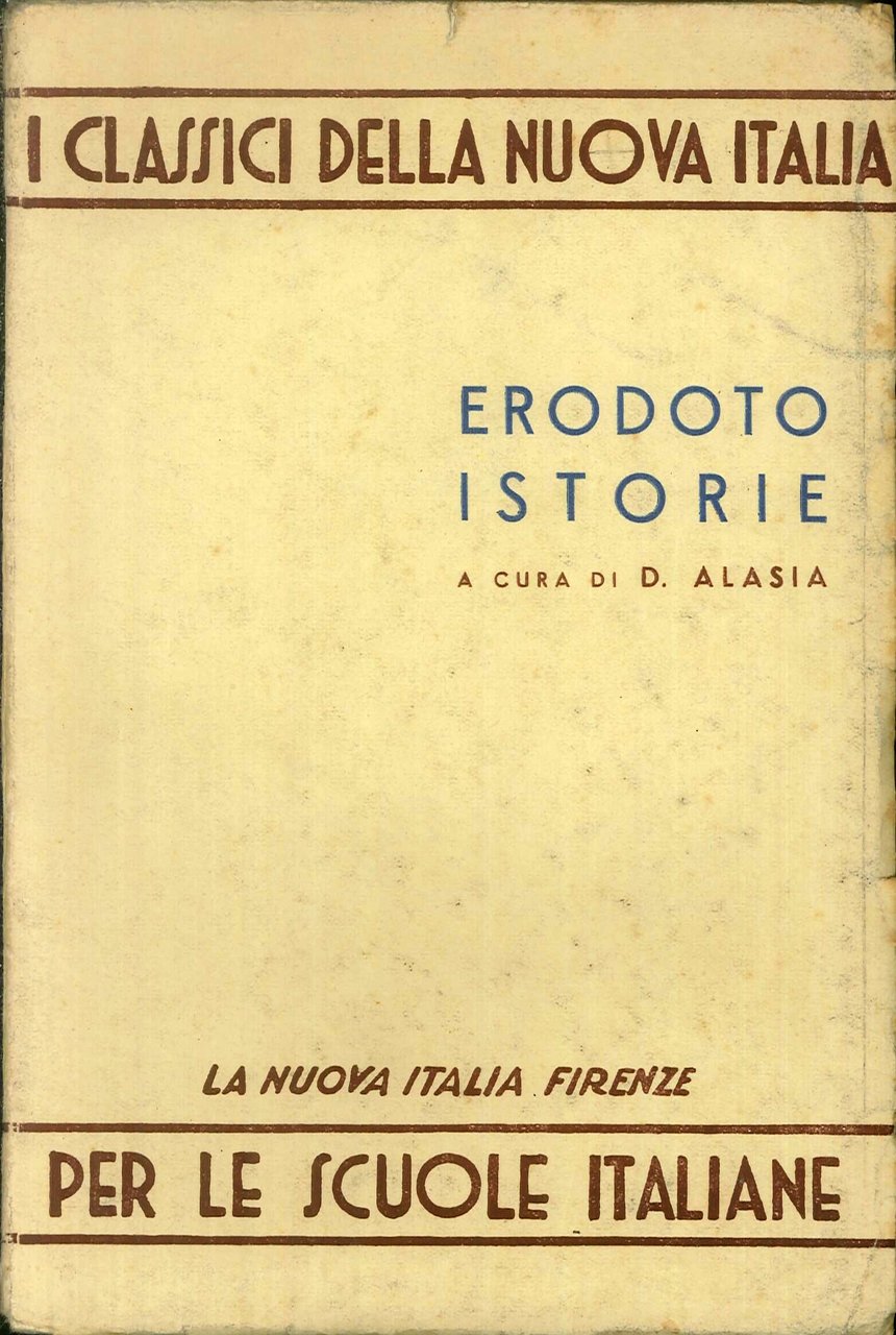 ISTORIE Antologia di passi scelti e coordinati