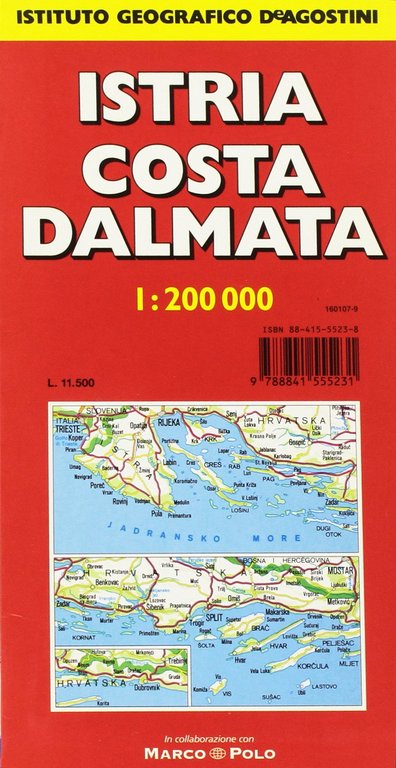 Istria e Dalmazia 1:200.000
