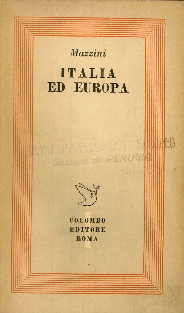 Italia ed Europa, Roma, Casa Editrice Carlo Colombo, 1945
