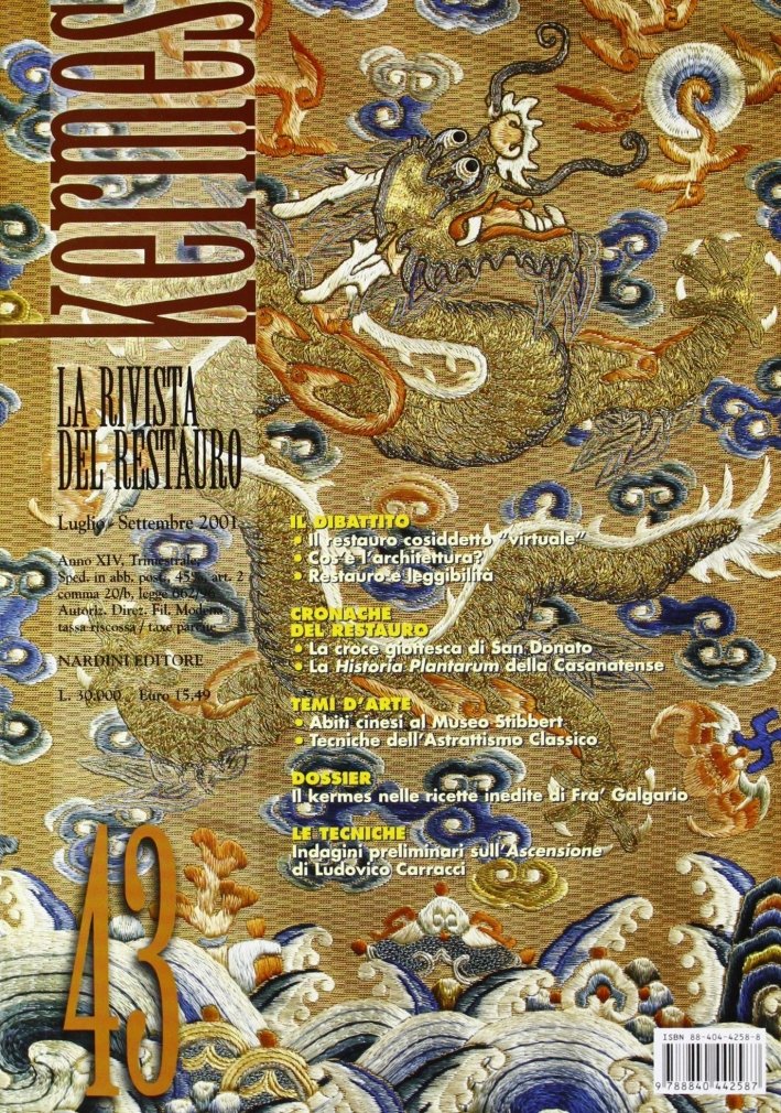 Kermes. La rivista del restauro.. 43