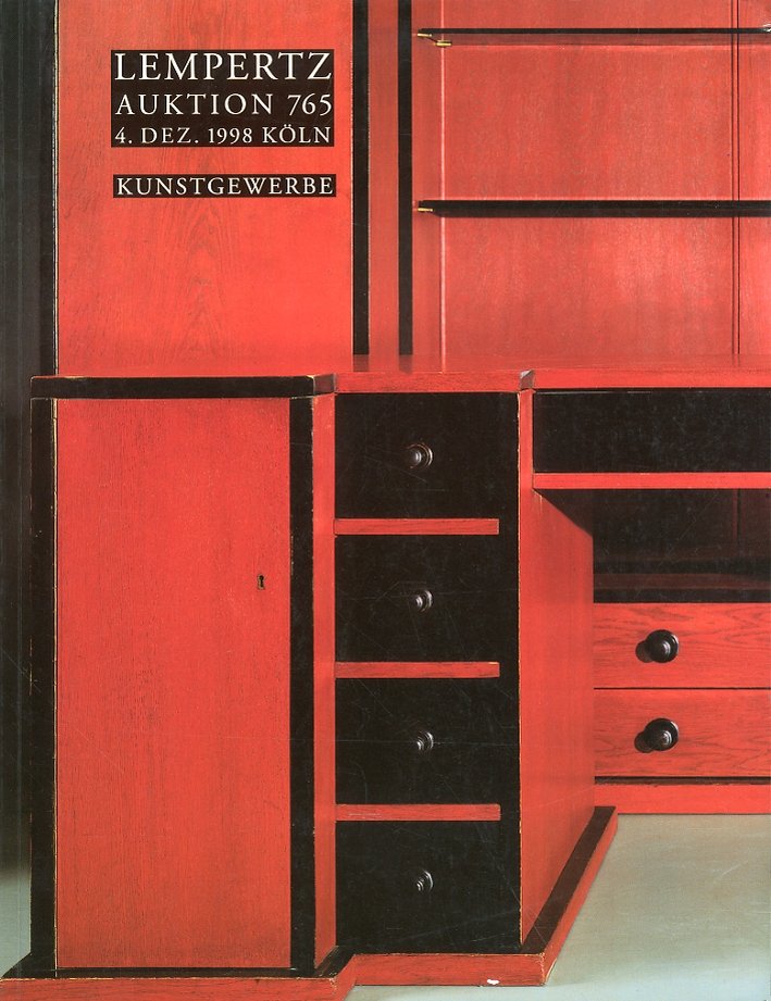 Kunstgewerbe. Lempertz auktion 765. 4 Dez. 1998 Koln
