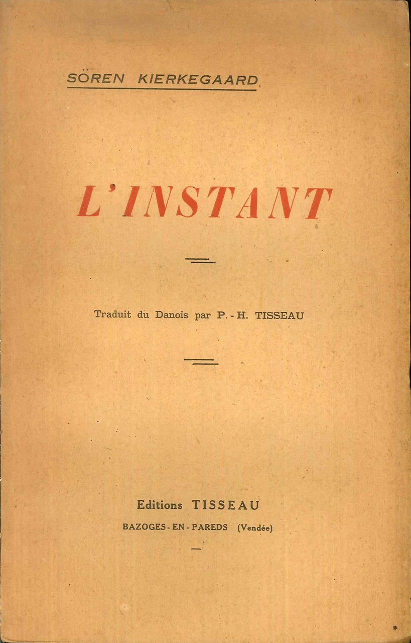 L'Instant., Bazoges-en-Pareds, 1948
