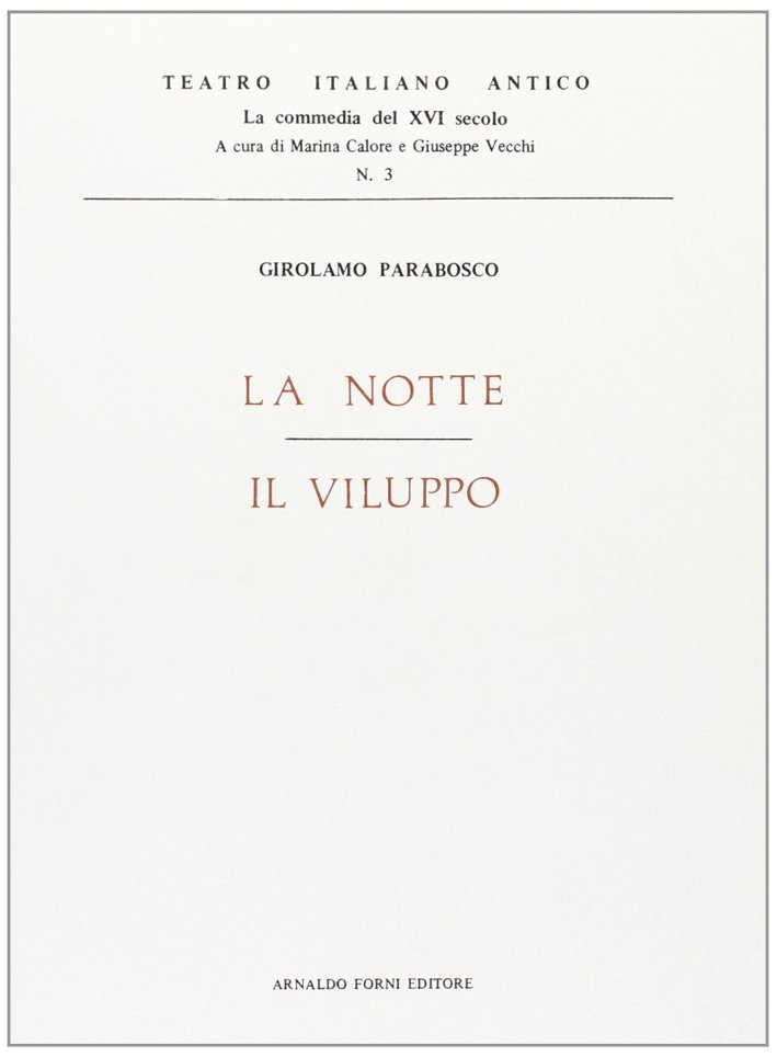 La notte­Il viluppo (rist. anast. 1560) | Immagine principale