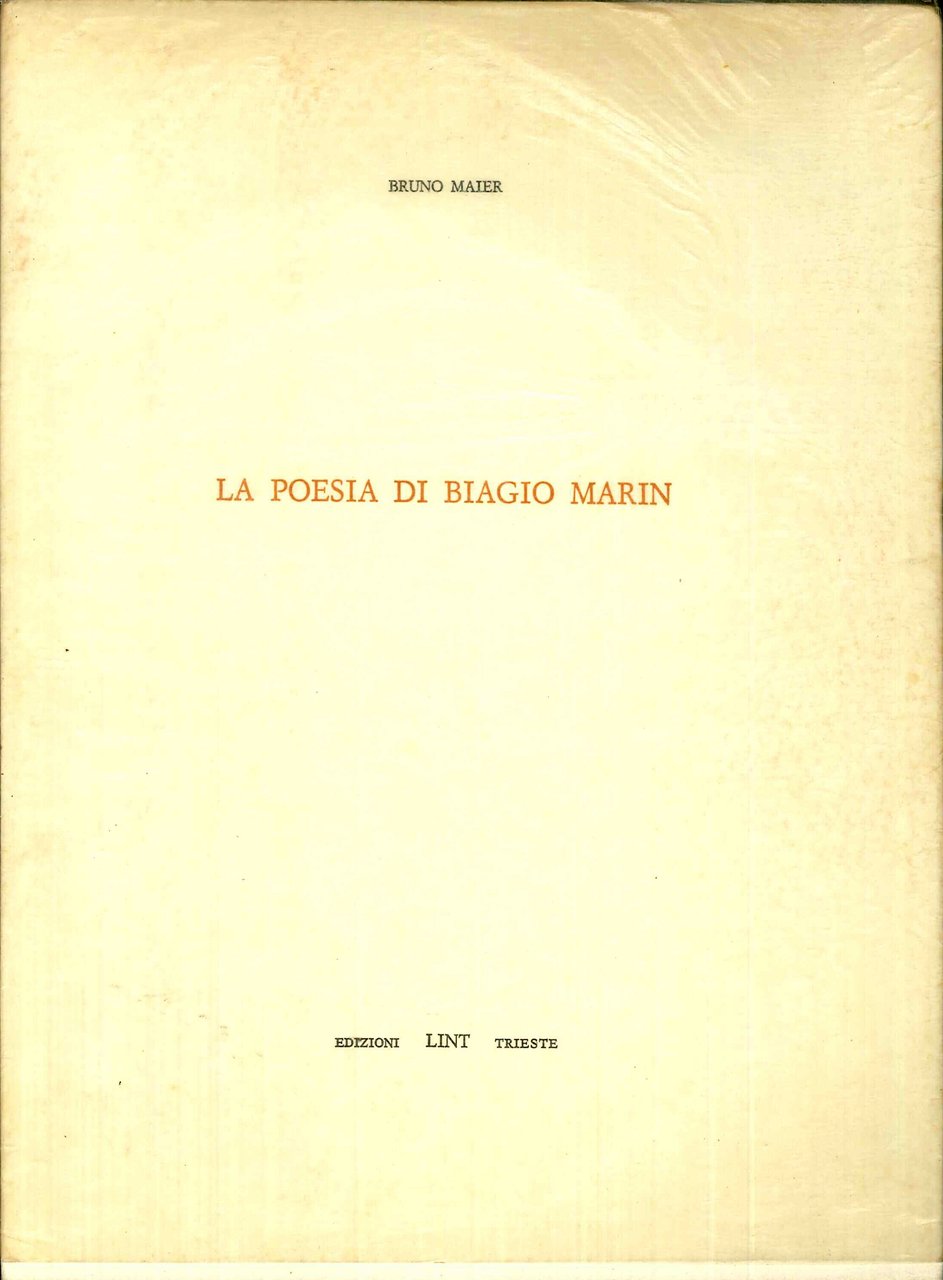 La poesia di Biagio Marin