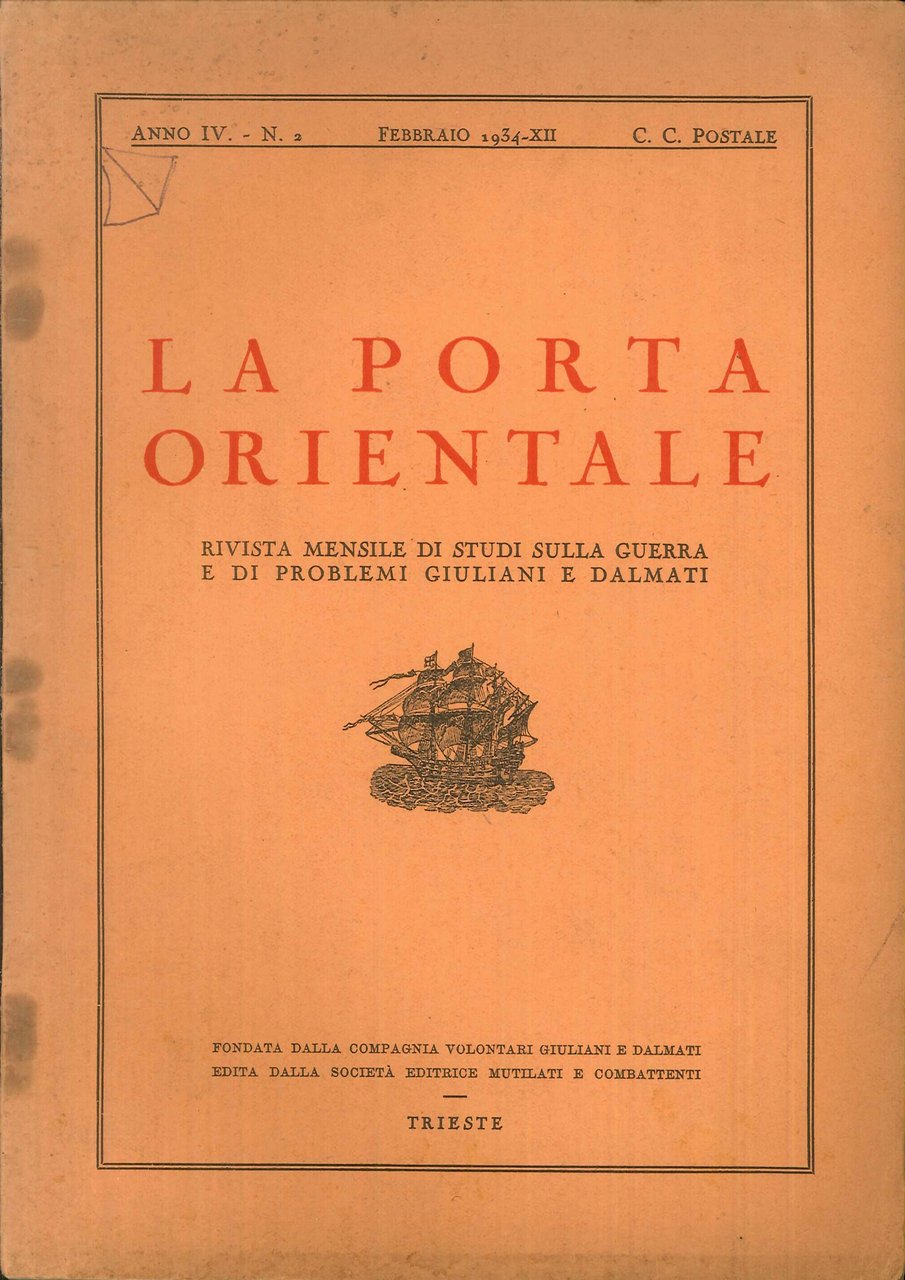 La Porta Orientale. Rivista mensile di studi sulla guerra e …