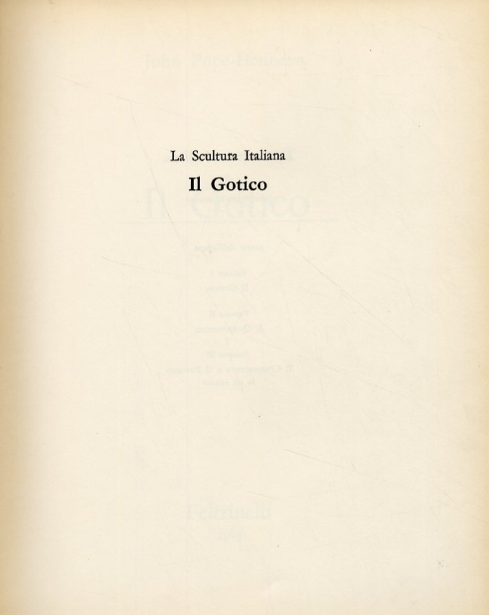 La Scultura Italiana. Il Gotico | Immagine principale