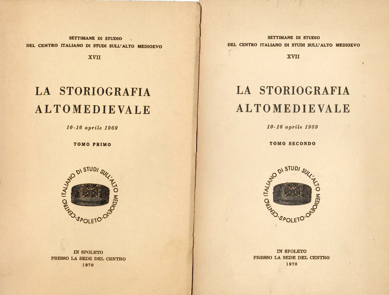 La storiografia altomedievale. 10-16 aprile 1969, Spoleto, Fondazione CISAM, 2023