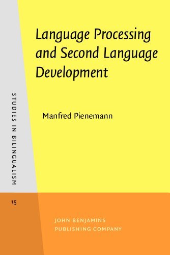Language Processing and Second Language Development: Processability Theory, 1998