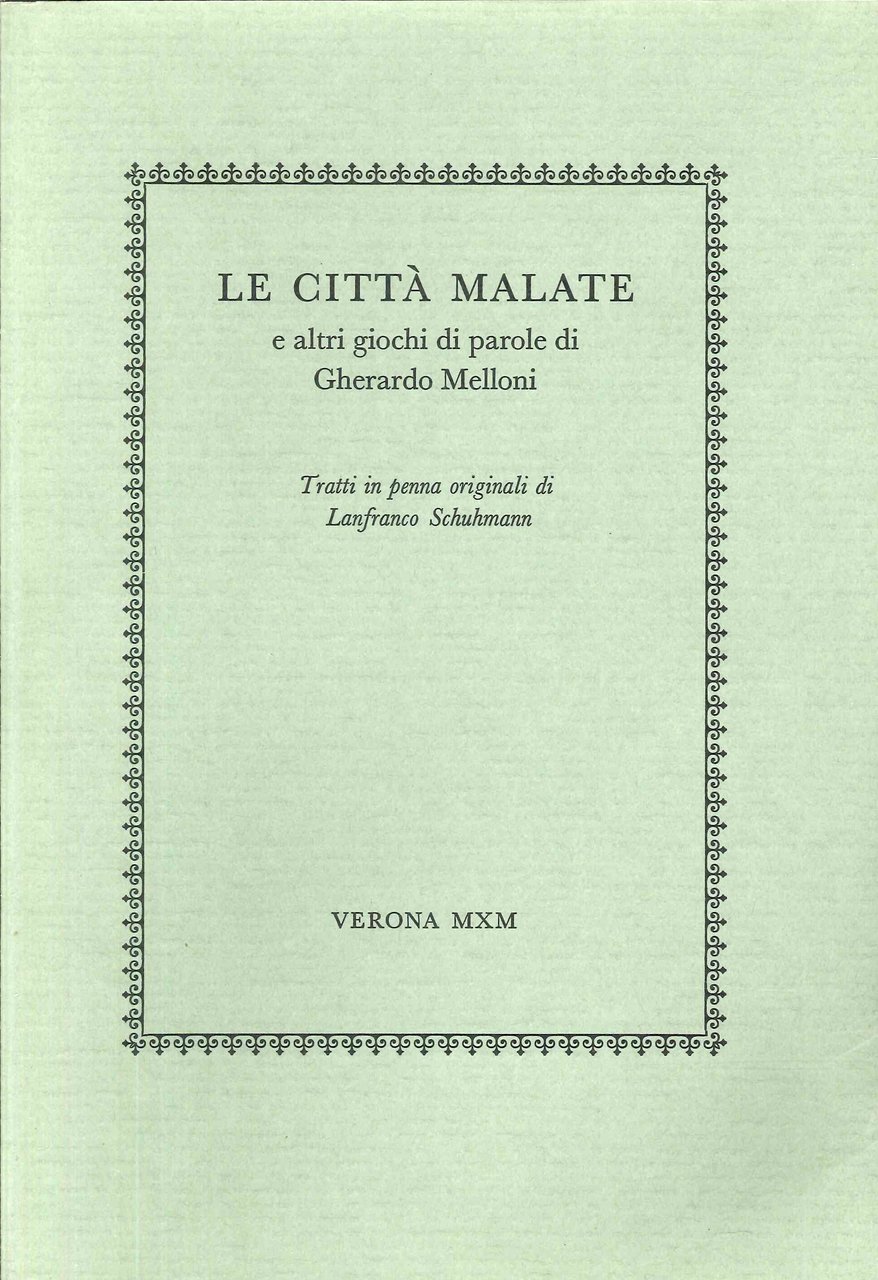 Le città malate e altri giochi di parole di Gherardo … | Immagine principale