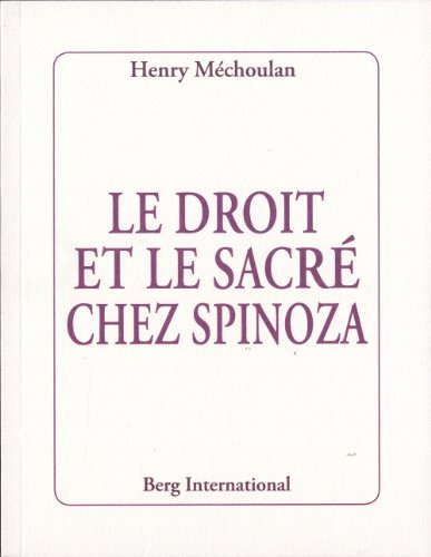 Le Droit Et le Sacré Chez Spinoza | Immagine principale