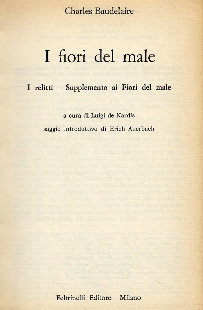 Les fleurs du mal. Les épaves. Supplément aux Fleurs du … | Immagine principale